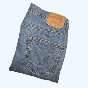 Levis 550 Relaxed Fit Denim Shorts Mens 36 Blue Medium Wash Cotton Vintage Y2K